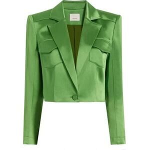 Cinq à Sept Ida Satin Crop Jacket